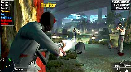 Screenshot from Kane and Lynch: Dead Men in multiplayer mode