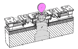 memjet printhead expelling inkdroplet - diagram from patent